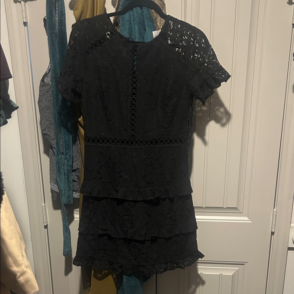 Elegant Black Lace Dress